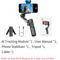 AOCHUAN Smart XE Gimbal Stabilizer For IPhone Android With Fill Light And Face Tracking 5