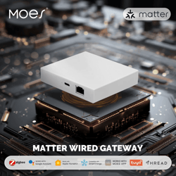 moes matter smart home hub with zigbee and voice control compatibility