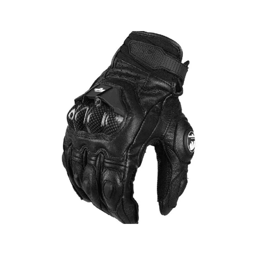 Mens Protective Leather Motorcycle Gloves With Touch Screen Control 0
