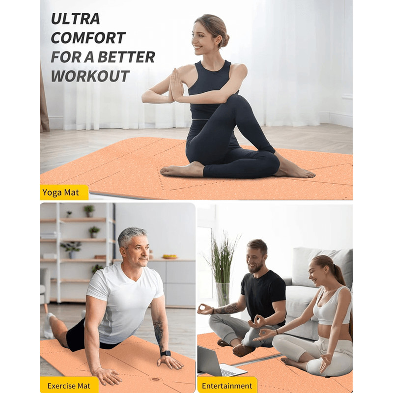 Eco Friendly Non Slip Yoga Mat With Carry Strap And Bag For Women 1