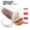 Clear Airtight Bread Box With Lid For Homemade Loaf And Sandwich Storage 2