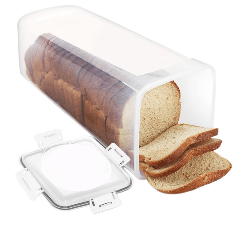 Clear Airtight Bread Box With Lid For Homemade Loaf And Sandwich Storage 3