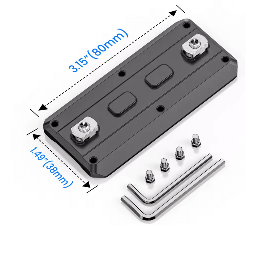 WEYLLAN MK80 MLOK ARCA Rail Adapter  Lightweight Aluminum Bipod Mount 6