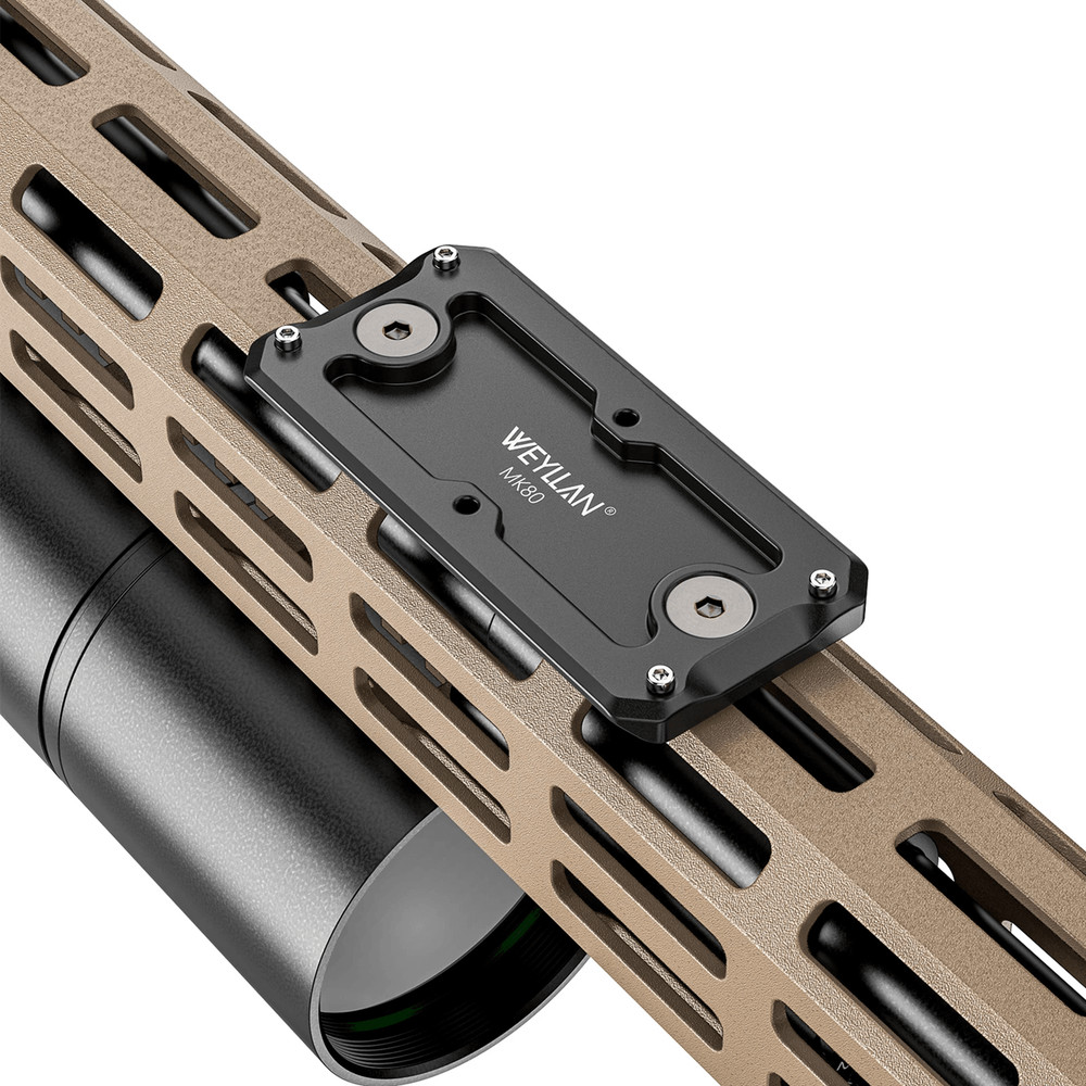 WEYLLAN MK80 MLOK ARCA Rail Adapter  Lightweight Aluminum Bipod Mount 5
