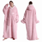 CozyWrap Extra Long Hooded Blanket With Sleeves UltraSoft Winter Wearable Throw 1