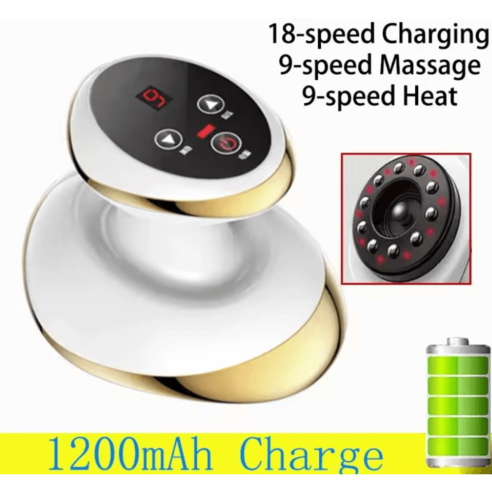 Electric Massage Brush With Gua Sha And Cupping Therapy 3 In 1 Slimming And Pain Relief Tool 4