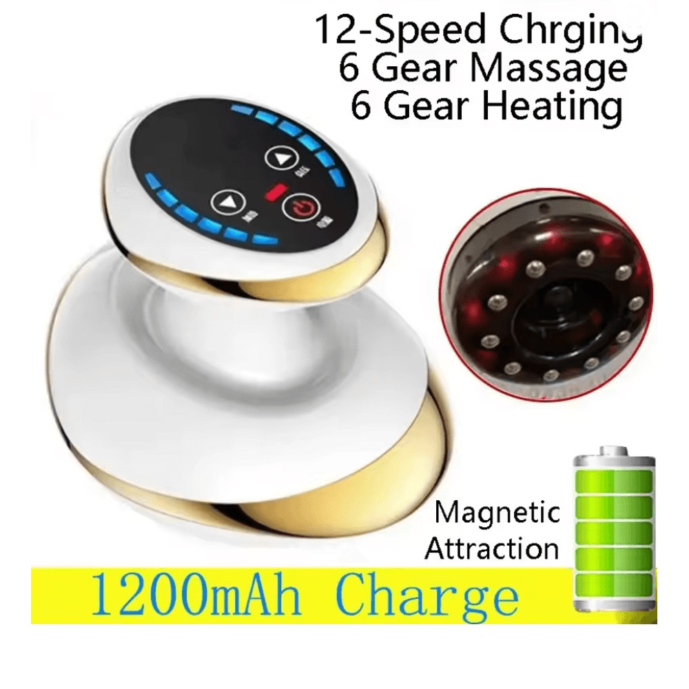 Electric Massage Brush With Gua Sha And Cupping Therapy 3 In 1 Slimming And Pain Relief Tool 3