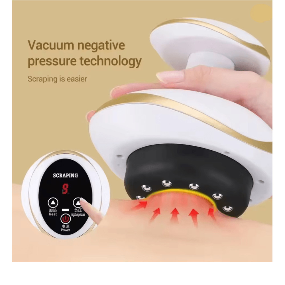 Electric Massage Brush With Gua Sha And Cupping Therapy 3 In 1 Slimming And Pain Relief Tool 1