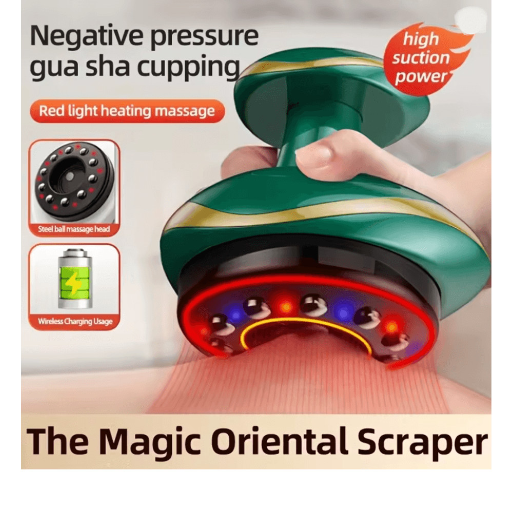 Electric Massage Brush With Gua Sha And Cupping Therapy 3 In 1 Slimming And Pain Relief Tool 2