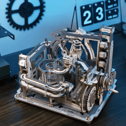 rokr wooden marble run kit electric 3d puzzle for adults and teens