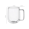 Double Wall Glass Coffee Cup Heat Resistant Borosilicate Mug For Hot And Cold Drinks 3