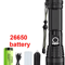 High Power Rechargeable Tactical Flashlight With Telescopic Zoom For Camping And Outdoor Use 6