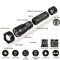 High Power Rechargeable Tactical Flashlight With Telescopic Zoom For Camping And Outdoor Use 2