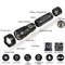 High Power Rechargeable Tactical Flashlight With Telescopic Zoom For Camping And Outdoor Use 2