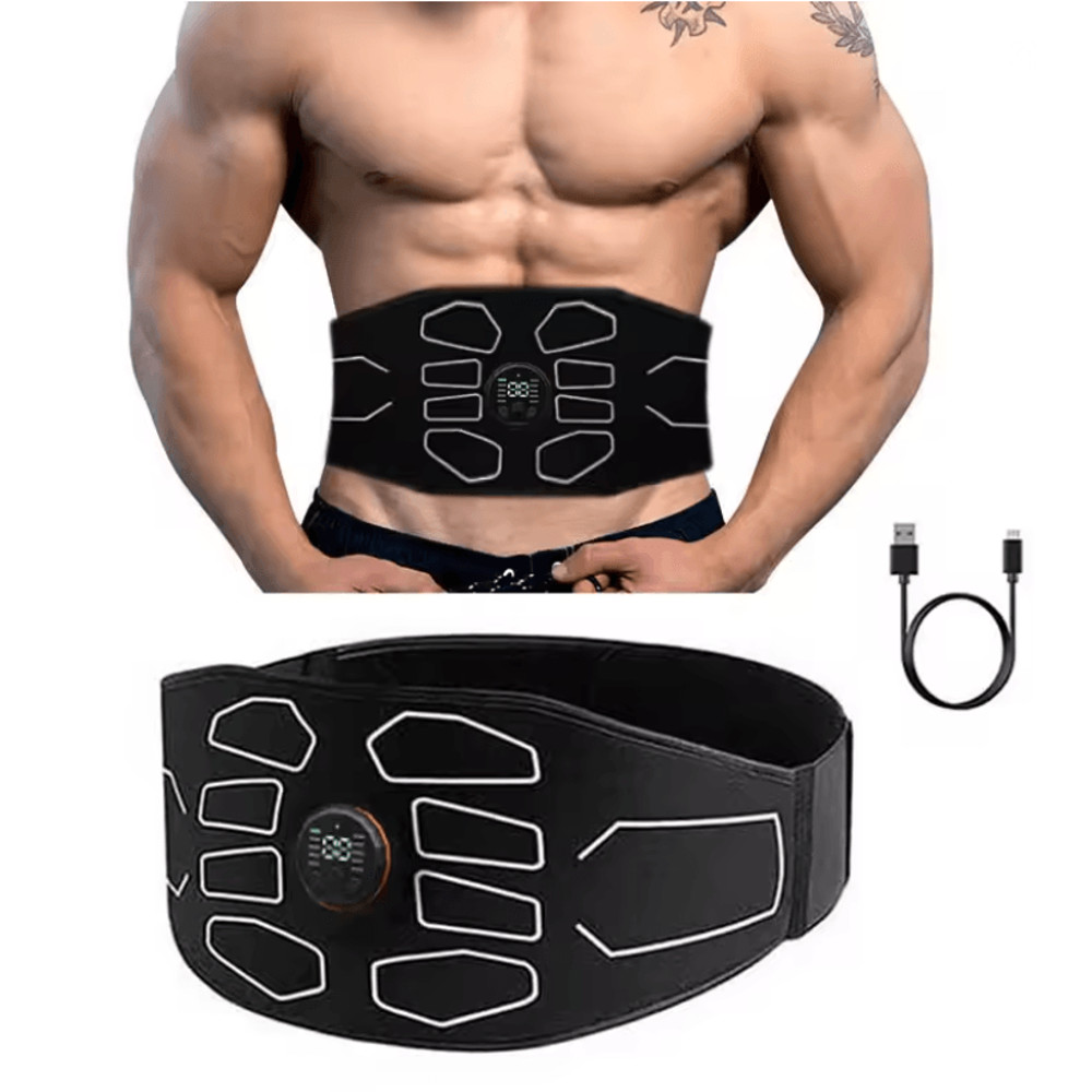 EMS Waist Trainer Belt With Abdominal Muscle Stimulation And Fat Burning Support 1