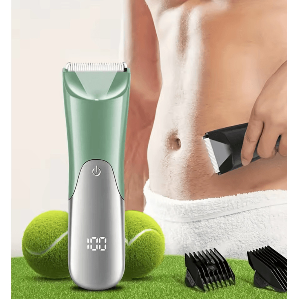 Mens Electric Body Hair Trimmer For Groin Beard Chest And Full Body Grooming 3