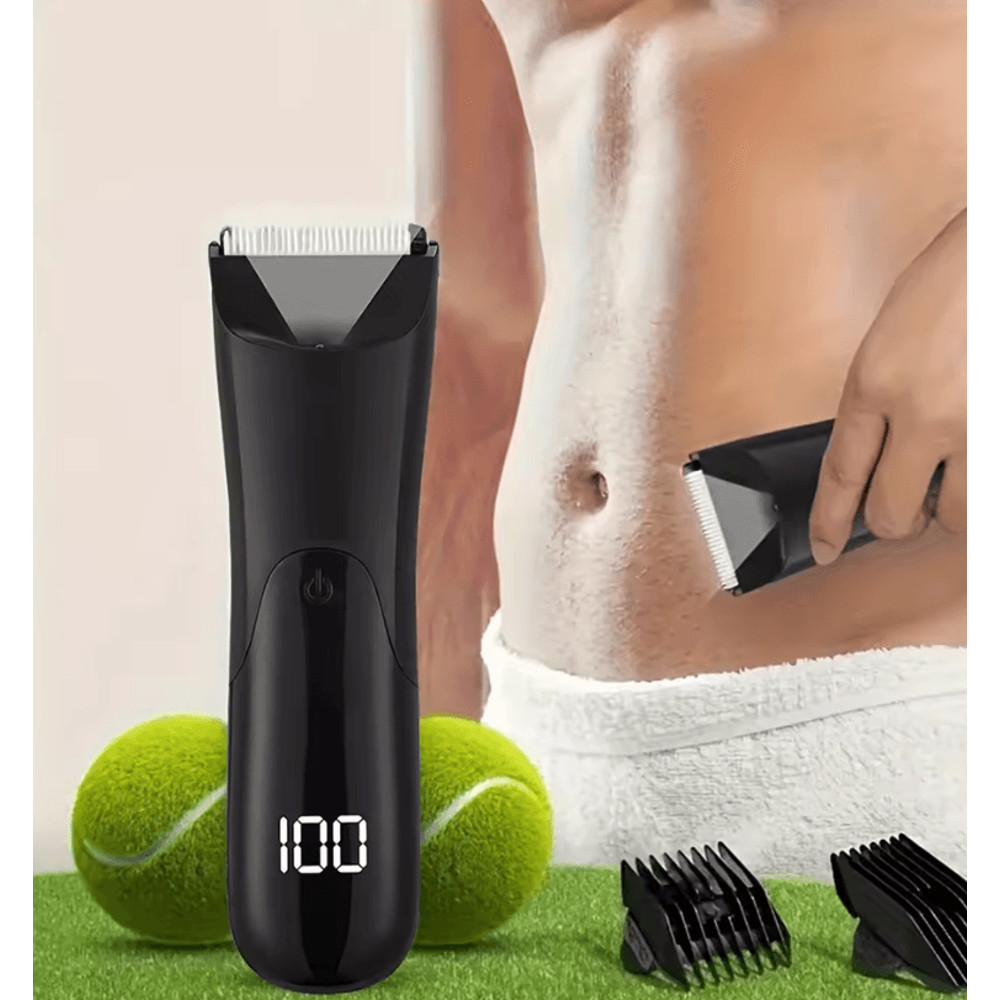 Mens Electric Body Hair Trimmer For Groin Beard Chest And Full Body Grooming 2