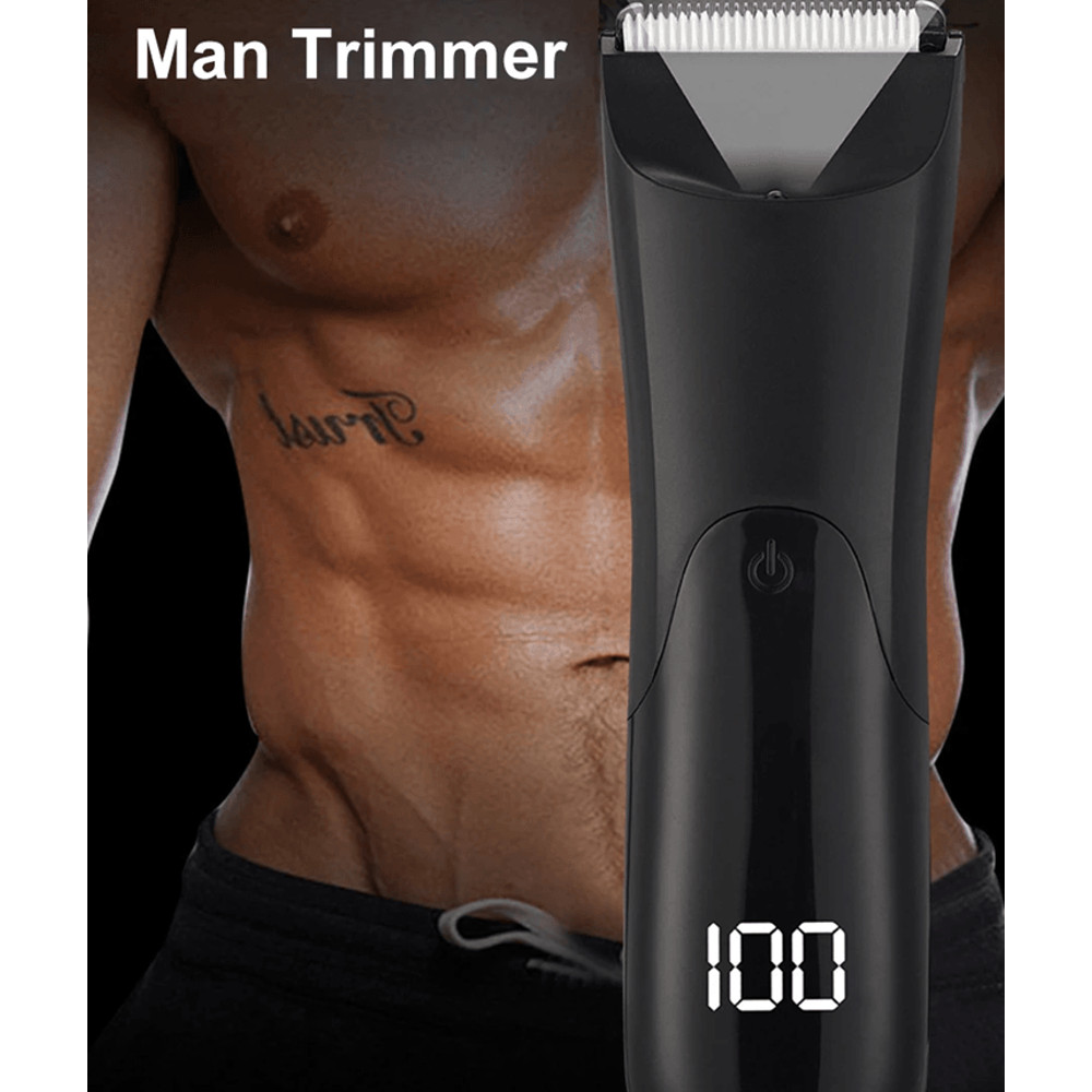 Mens Electric Body Hair Trimmer For Groin Beard Chest And Full Body Grooming 0