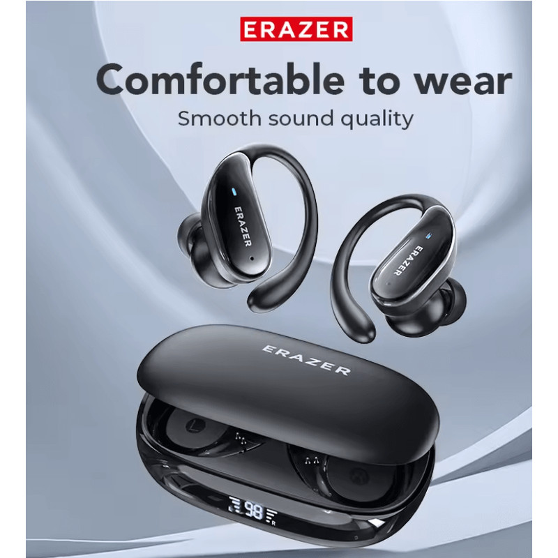 ERAZER XT80 Sports Wireless Headphones With Mic And LED Display For Hifi Stereo Sound 2