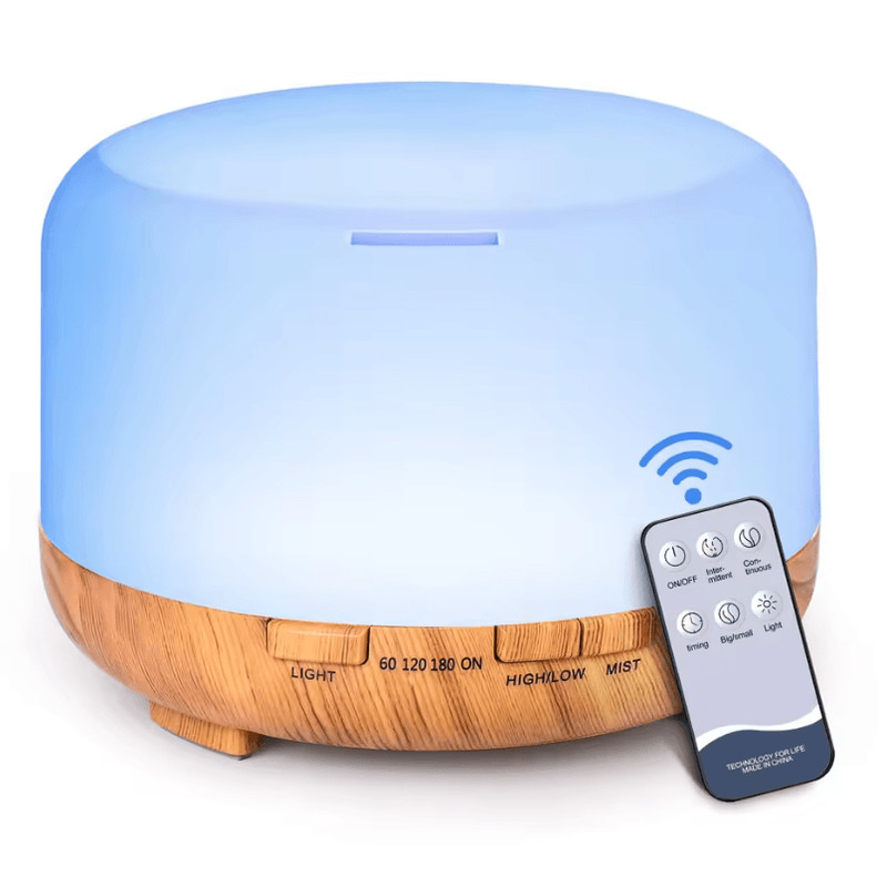 500ml Ultrasonic Essential Oil Diffuser With Remote Control And LED Light For Home Or Office 2