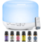 500ml Ultrasonic Essential Oil Diffuser With Remote Control And LED Light For Home Or Office 4