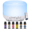 500ml Ultrasonic Essential Oil Diffuser With Remote Control And LED Light For Home Or Office 5