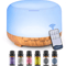 500ml Ultrasonic Essential Oil Diffuser With Remote Control And LED Light For Home Or Office 6