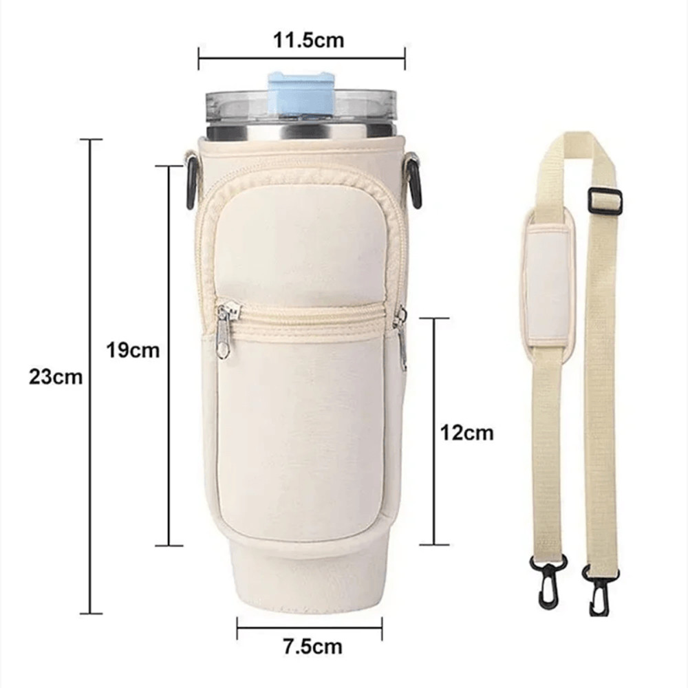 Water Bottle Carrier Bag With Adjustable Strap And Pocket For Stanley 40oz Tumbler 2