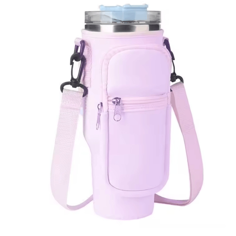 Water Bottle Carrier Bag With Adjustable Strap And Pocket For Stanley 40oz Tumbler 9