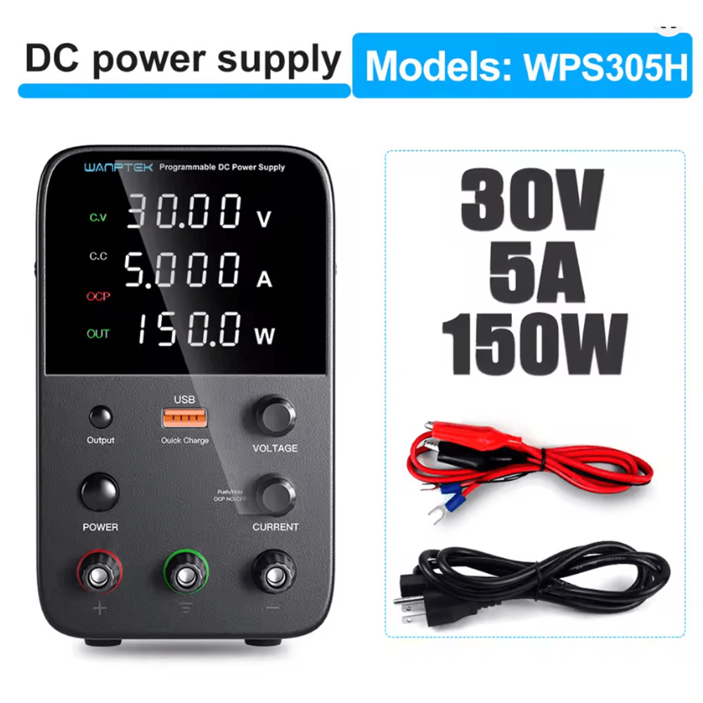 Programmable DC Power Supply 30V 10A Wanptek WPS3010H Adjustable Bench Unit 0