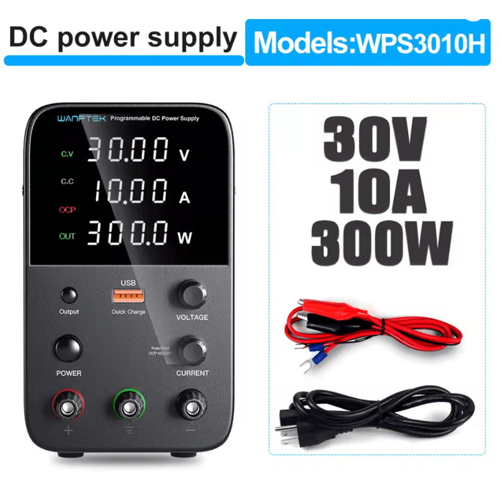 Programmable DC Power Supply 30V 10A Wanptek WPS3010H Adjustable Bench Unit 1