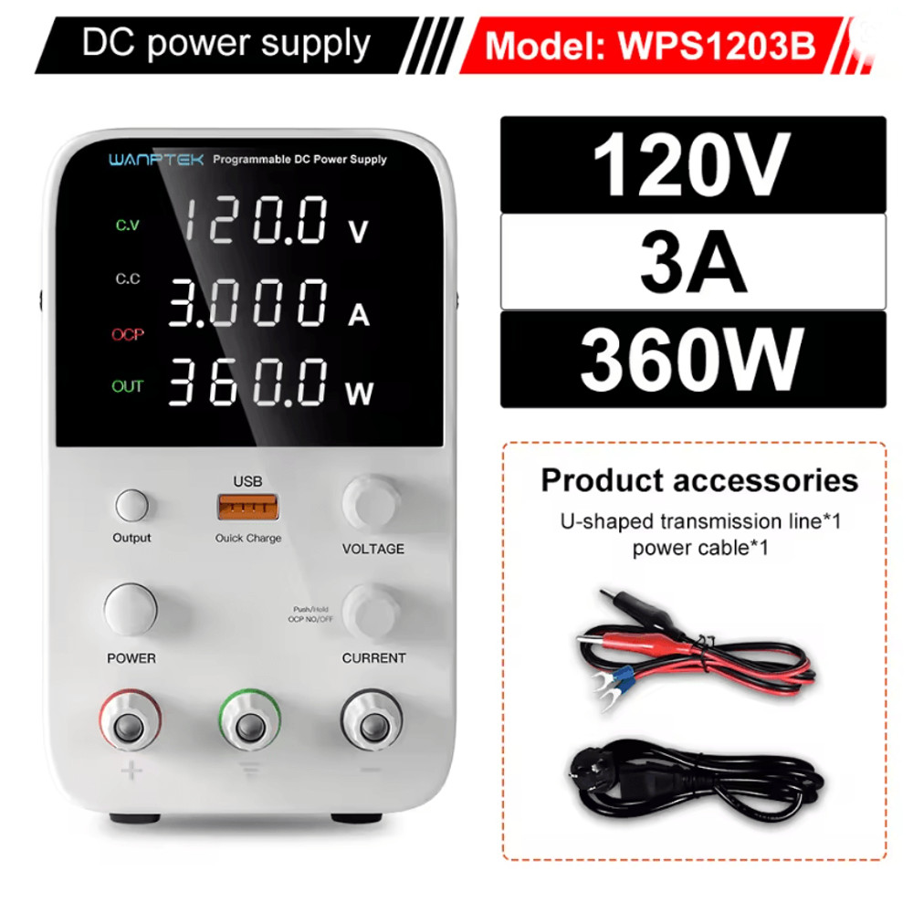 Programmable DC Power Supply 30V 10A Wanptek WPS3010H Adjustable Bench Unit 12