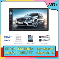 mekede 7 inch touch screen 2 din car stereo with bluetooth and usb multimedia support