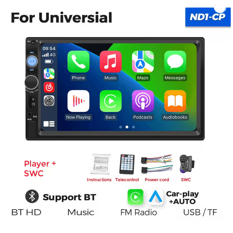 MEKEDE 7 Inch Touch Screen 2 Din Car Stereo With Bluetooth And USB Multimedia Support 6