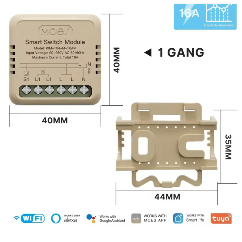 MOES Tuya Smart WiFi Zigbee Switch Dimmer Module For DIY Light Control 5
