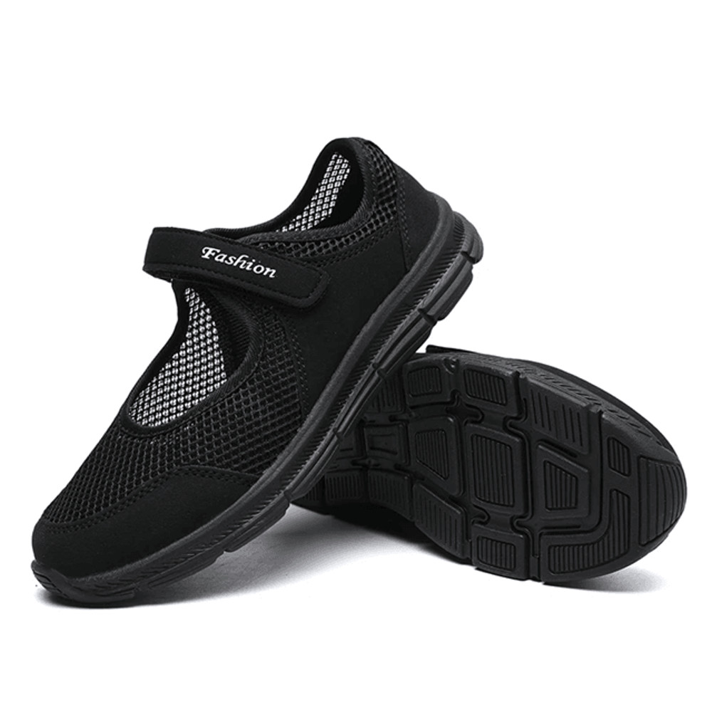 Breathable Mesh Walking Sneakers For Women  Lightweight White Casual Work Shoes 5