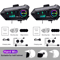 Kebidumei YP10 Bluetooth Motorcycle Helmet Intercom System With Waterproof Dual Headsets 1