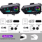 Kebidumei YP10 Bluetooth Motorcycle Helmet Intercom System With Waterproof Dual Headsets 2