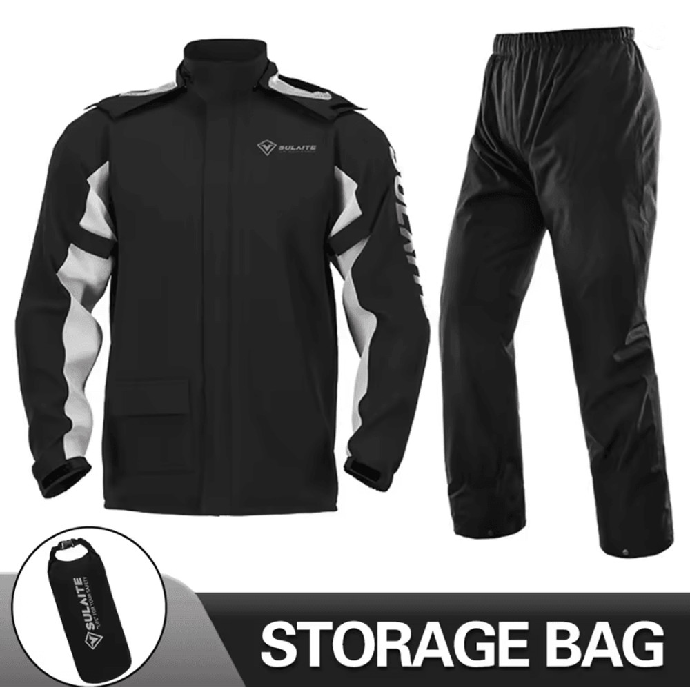 Motorcycle Rain Suit For Riders Waterproof Jacket And Pants Set For AllWeather Protection 4