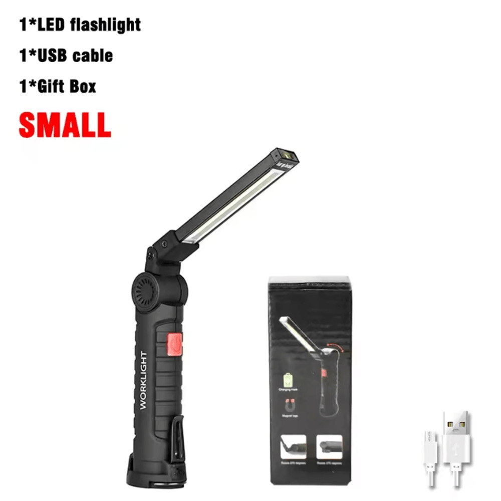 COB LED Work Light With USB Rechargeable Power Bank And Magnetic Hook For Outdoor And Emergency Use 7