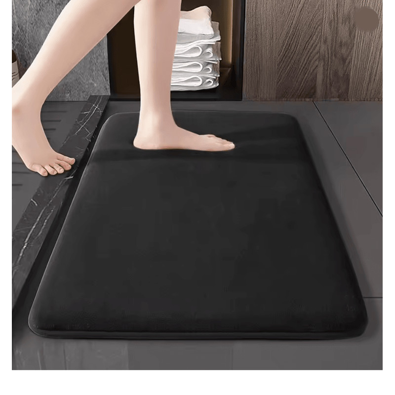 Super Absorbent Non Slip Coral Velvet Bath Mat Quick Dry Bathroom Floor Mat 3