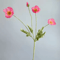Elegant 4Head Faux Poppy Bouquet Realistic Silk Artificial Flowers For Home Event Decor 11