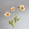 Elegant 4Head Faux Poppy Bouquet Realistic Silk Artificial Flowers For Home Event Decor 2