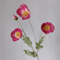 Elegant 4Head Faux Poppy Bouquet Realistic Silk Artificial Flowers For Home Event Decor 15