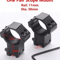 2PCS Tactical Scope Mount Rings 254mm30mm For 11mm 20mm Rails 0