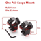 2PCS Tactical Scope Mount Rings 254mm30mm For 11mm 20mm Rails 2