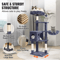 Multi Level Cat Tree Tower With Hammock And Condo For Indoor Cats 1