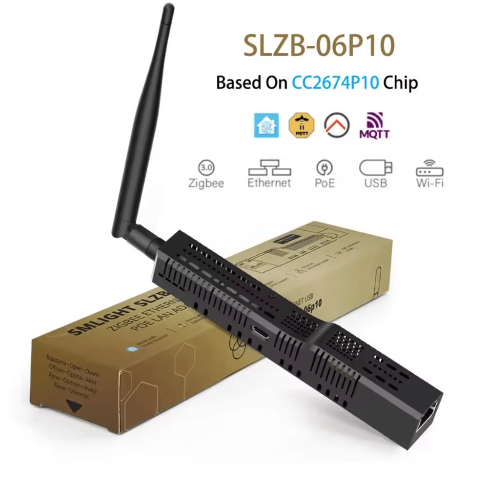 SMLIGHT SLZB06 Zigbee 30 Gateway with Ethernet WiFi USB and PoE Support