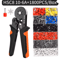Hexagonal SelfAdjustable Ratchet Ferrule Crimping Tool Kit 237AWG 02510mm Crimper Kit With Ferrule 8