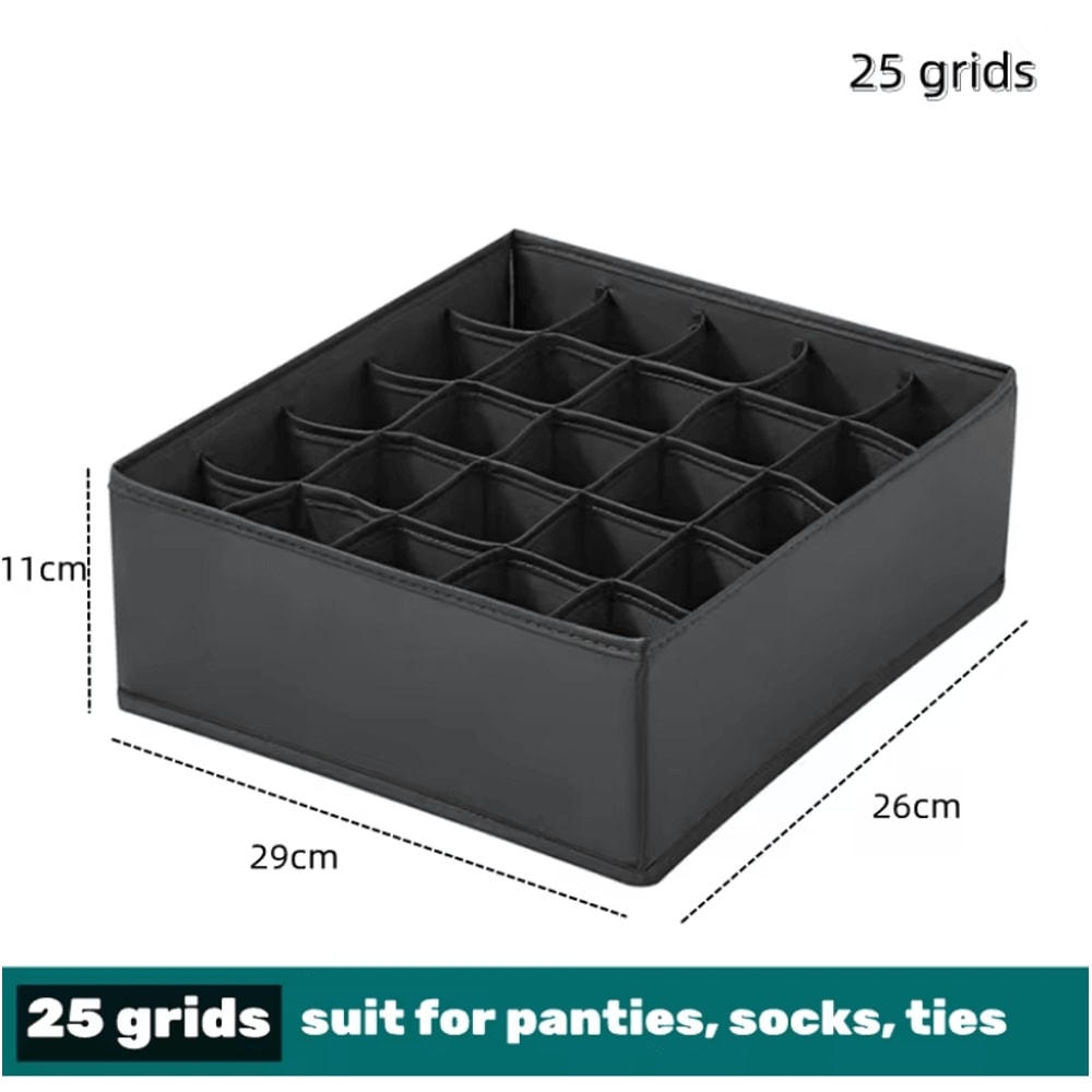 Foldable Fabric Drawer Organizer Set MultiCompartment Closet Dividers For Underwear Socks Bras And 9